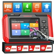 KINGBOLEN S600 OBD2 Scanner ABS SRS Transmission Check Engine Light Car Code Reader with 10 Free Reset Services, Lifetime Free Update