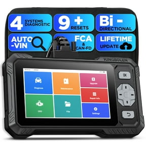 KINGBOLEN S608 Bi-Directional OBD2 Scanner with 4 Systems Diagnostics & 9 Resets, Free Lifetime Updates, 6.2" HD Touchscreen