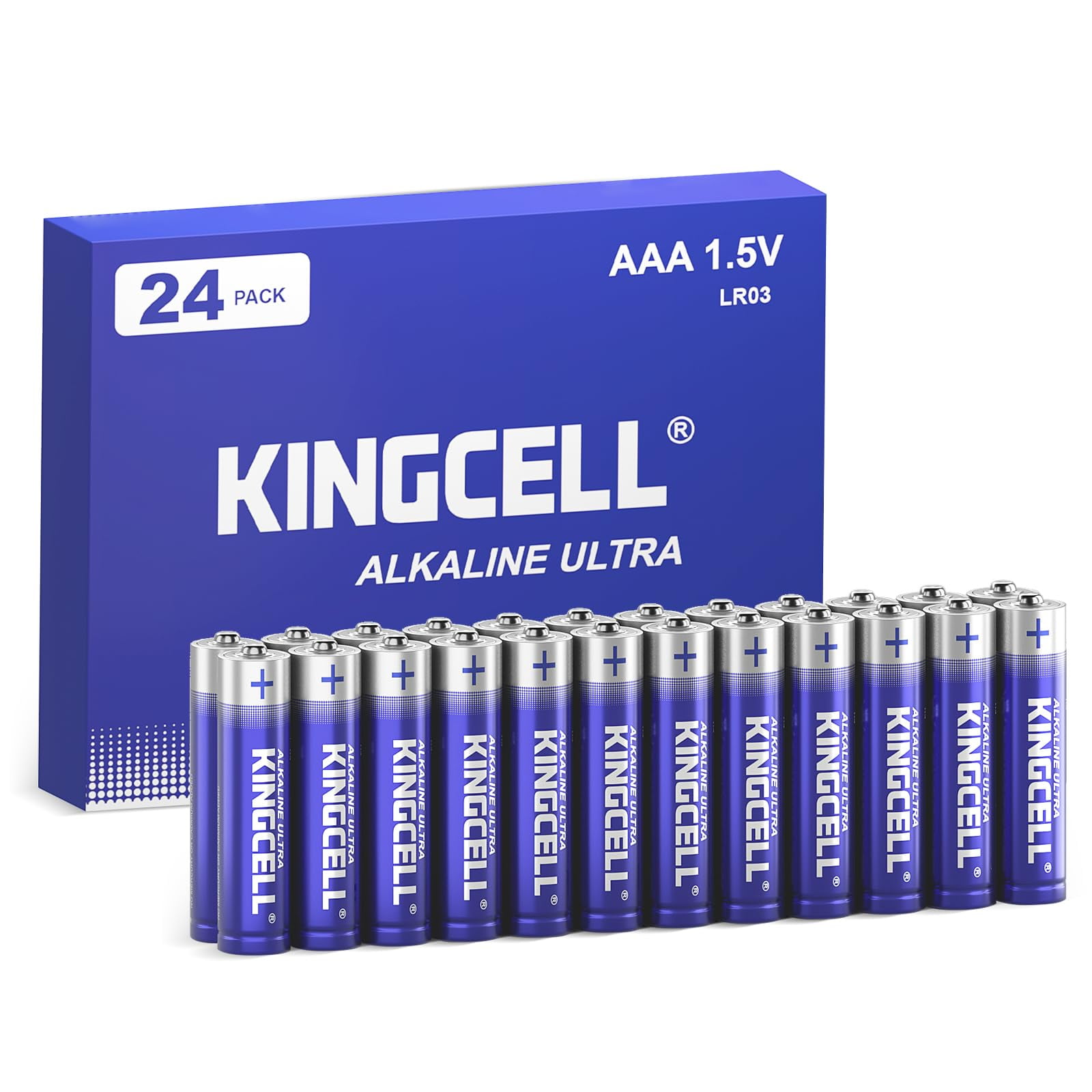 KINGCELL AAA Batteries 24 Pack, Alkaline Triple AAA Batteries High