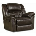 thumbnail image 1 of KINGCOMFORT King of Comfort Denver Power Recline, Rocker Recliner, Top Grain Cow Hide Leather, 350 Lbs Weight Capacity, 72" Extended Length, Suggested User Height 5'6" to 6'2" Free Curbside Delivery, 1 of 5