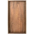 thumbnail image 1 of KINGCRAFT 28 x 15 inches Extra Large Wood Trays For Ottoman With Handles FSC Natural Handmade Black Walnut Serving Tray Vintage Decorative Platters For Oversized Ottoman Kitchen, 1 of 12