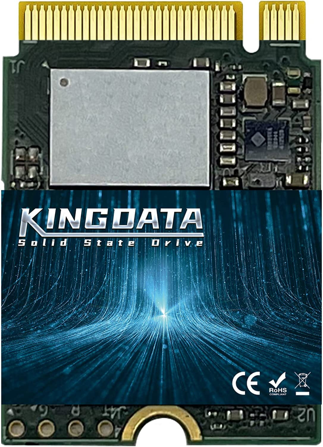 KINGDATA M.2 2230 SSD 256GB PCIe NVMe Gen 4.0X4 Internal Solid State Drive, Compatible with PS5 Steam Deck, Microsoft Surface, Ultrabook, Laptop, Desktop (M.2 2230 PCIe 4.0, 256GB)