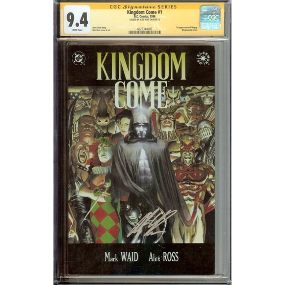 KINGDOM COME #1 1st Magog CGC 9.4 Signed by Alex Ross