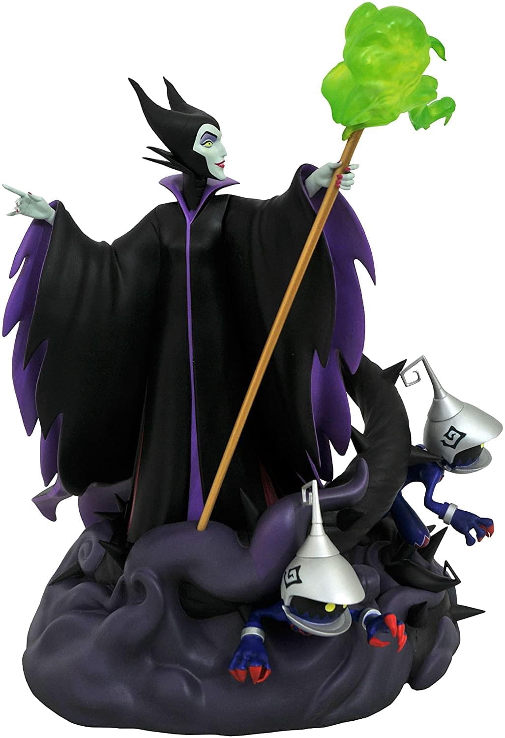 GameStop マレフィセントとソルジャーハートレス ディズニー　フィギュア Free Shipping! KINGDOM HEARTS 3 GALLERY MALEFICENT PVC STATUE