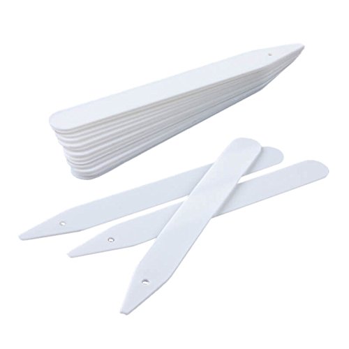 KINGLAKE 100 Pcs 4.7 Inch Thick Plastic Plant Garden Labels Nursery