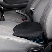 KINGLETING Car Seat Cushion Memory Foam for Sciatica and Lower Back Pain Relief, Black