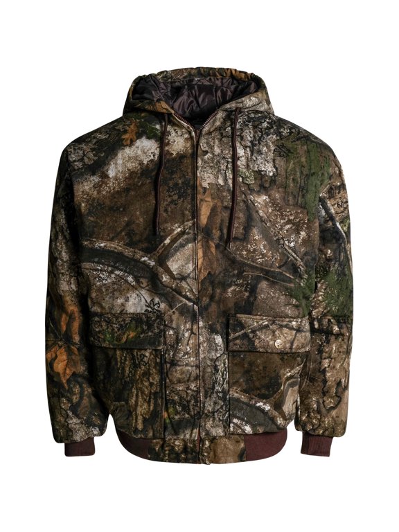 KINGS CAMO Insulated Hooded Bomber Jacket, Color: Realtree APX, Size: 2XL (KCB120-APX-2XL)