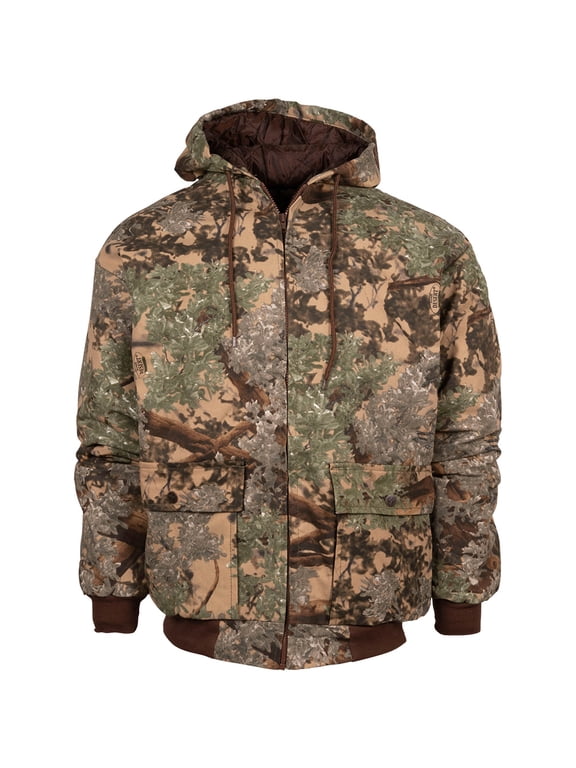 KINGS CAMO Insulated Hooded Bomber Jacket, Size: XL (KCB120-DS-XL)