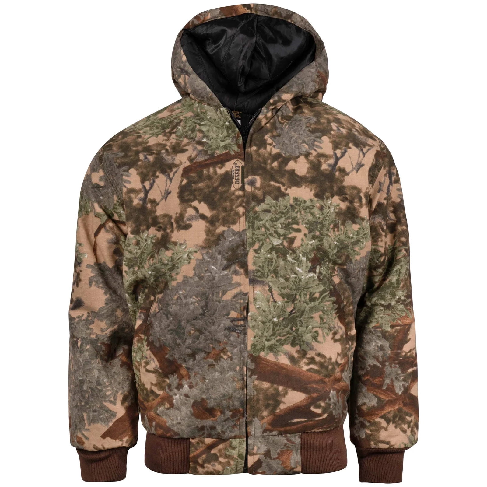 KINGS CAMO Kids Insulated Hooded Jacket, Color: Desert Shadow, Size: S ...