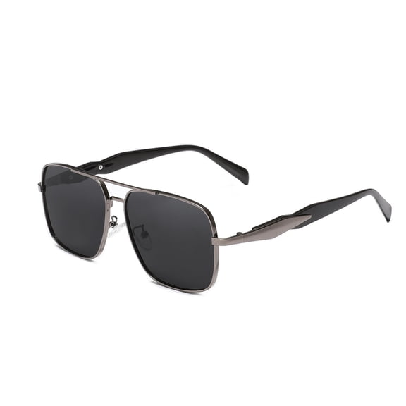 KINGSEVEN Classic Fashion Rectangle Frame Sunglasses Alloy Design UV401 Polarized Driving Eyewear