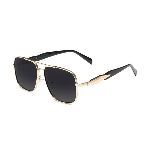 KINGSEVEN Classic Fashion Rectangle Frame Sunglasses Alloy Design UV402 Polarized Driving Eyewear