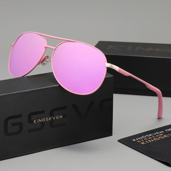 KINGSEVEN Classic Pilot Style Sunglasses Polarized UV400 Alloy Frame For Men Women Driving Eyewear