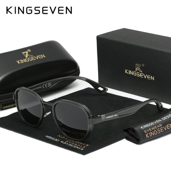 KINGSEVEN Classic Retro High Quality Sunglasses Alloy Frame Fashion Design For Men Women Driving Eyewear