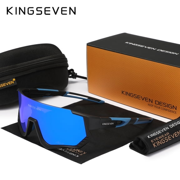 KINGSEVEN Cycling Glasses Sports Sunglasses Suitable for Men and Women