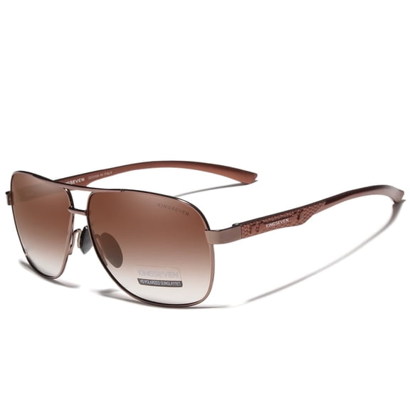 KINGSEVEN Ultra Light Aluminum Magnesium Frame Sunglasses For Man with UV Protection