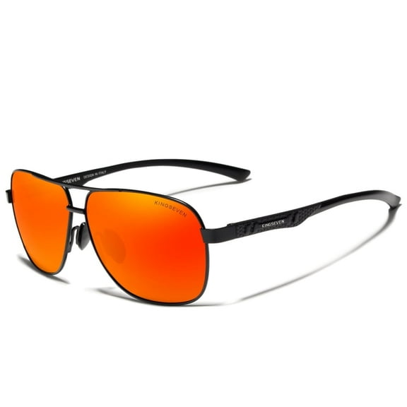 KINGSEVEN Ultra Light Aluminum Magnesium Frame Sunglasses For Man with UV Protection