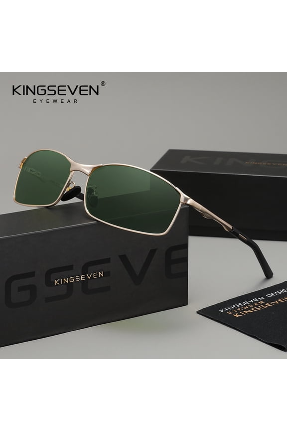 Lightweight Alloy Design Sunglasses Polarized UV400 Rectangle Frame Eyewear For Men Women Driving Glasses