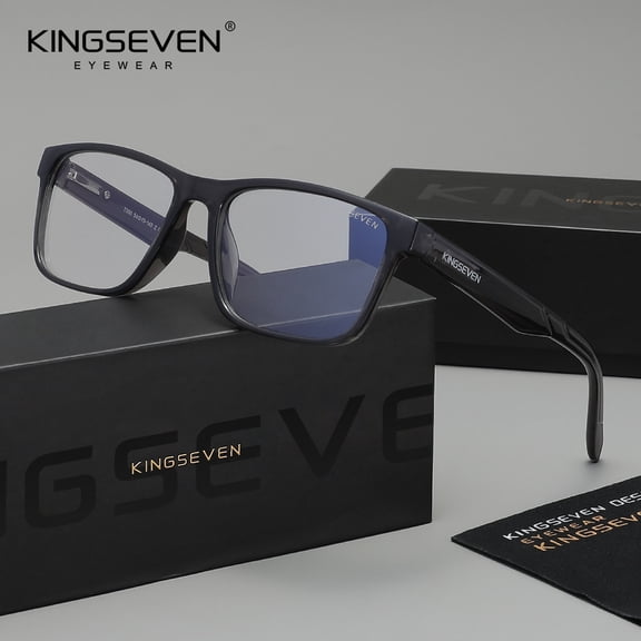 KINGSEVEN Men Women Anti Blue Light Glasses Classic Rectangle Frame