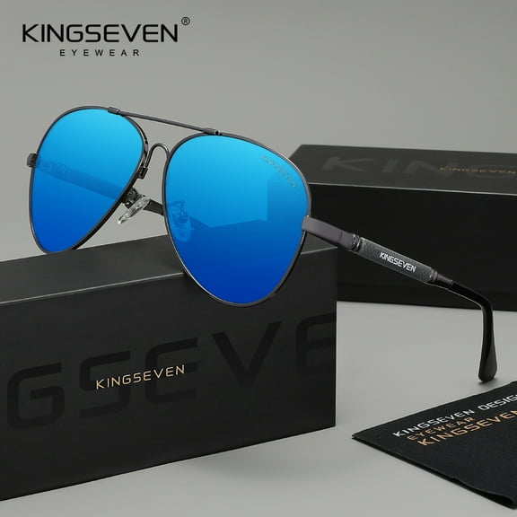 KINGSEVEN Men Women Polarized UV400 Sunglasses Aviators Alloy Frame