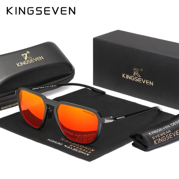 KINGSEVEN Rectangle Classic Sunglasses Polarized UV400 Summer Glasses For Men Women
