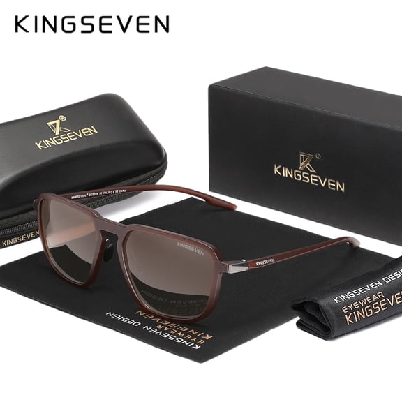 KINGSEVEN Rectangle Classic Sunglasses Polarized UV400 Summer Glasses For Men Women