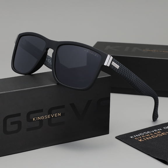 KINGSEVEN Rectangle Polarized Sunglasses Fashion Design UV400 Glasses For Men Women
