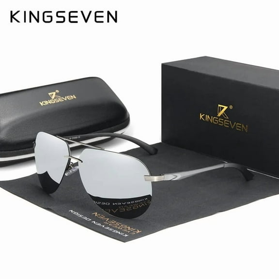 KINGSEVEN Stylish Pilot UV400 Sunglasses Casual Driving Travel Polarized Eyewear