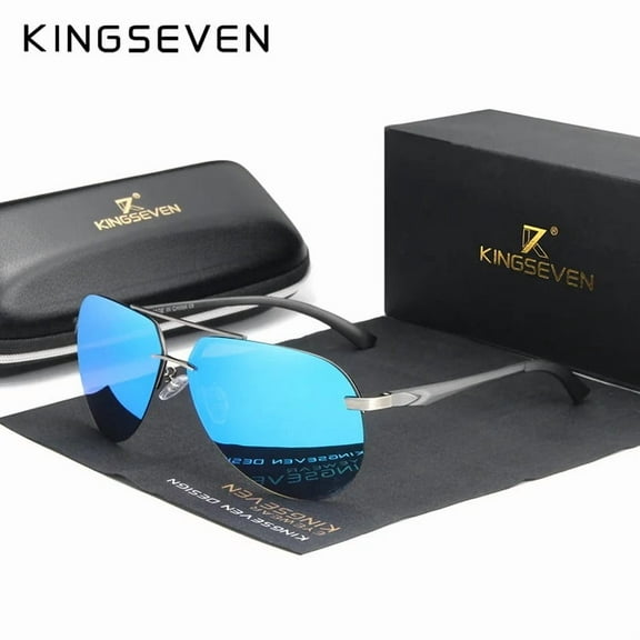 KINGSEVEN Stylish Pilot UV400 Sunglasses Casual Driving Travel Polarized Eyewear