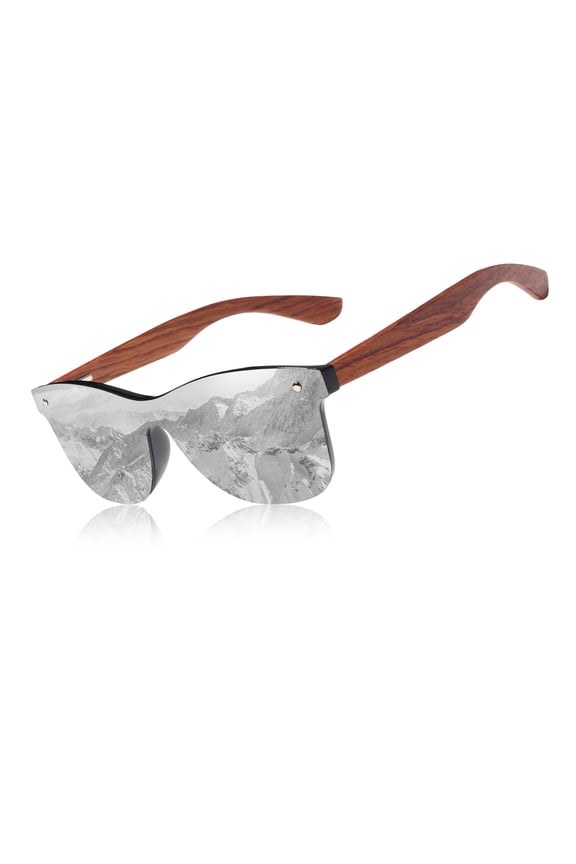 Wooden Frame Sunglasses For Women UV Protection
