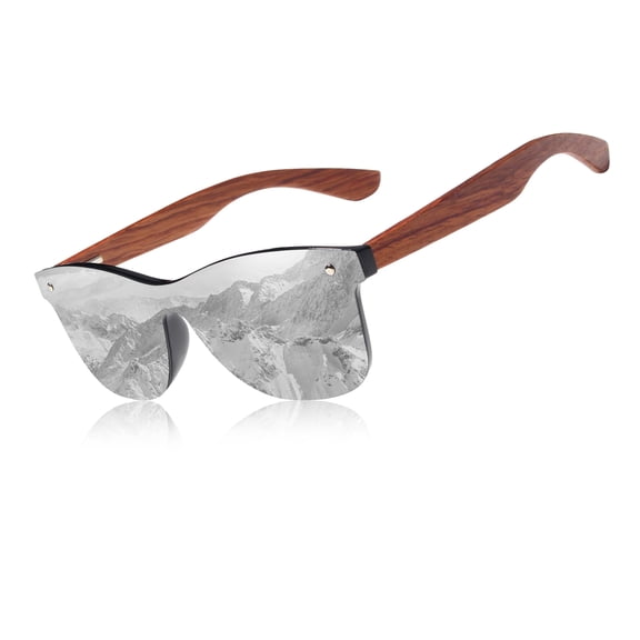 KINGSEVEN Wooden Frame Sunglasses For Women UV Protection