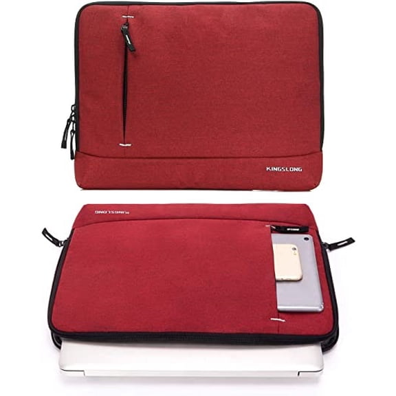 KINGSLONG 13.3 inch Laptop Sleeve Bag, Slim Lightweight Multiple Pockets Computer Cover Notebook Ultrabooks Carrying Case