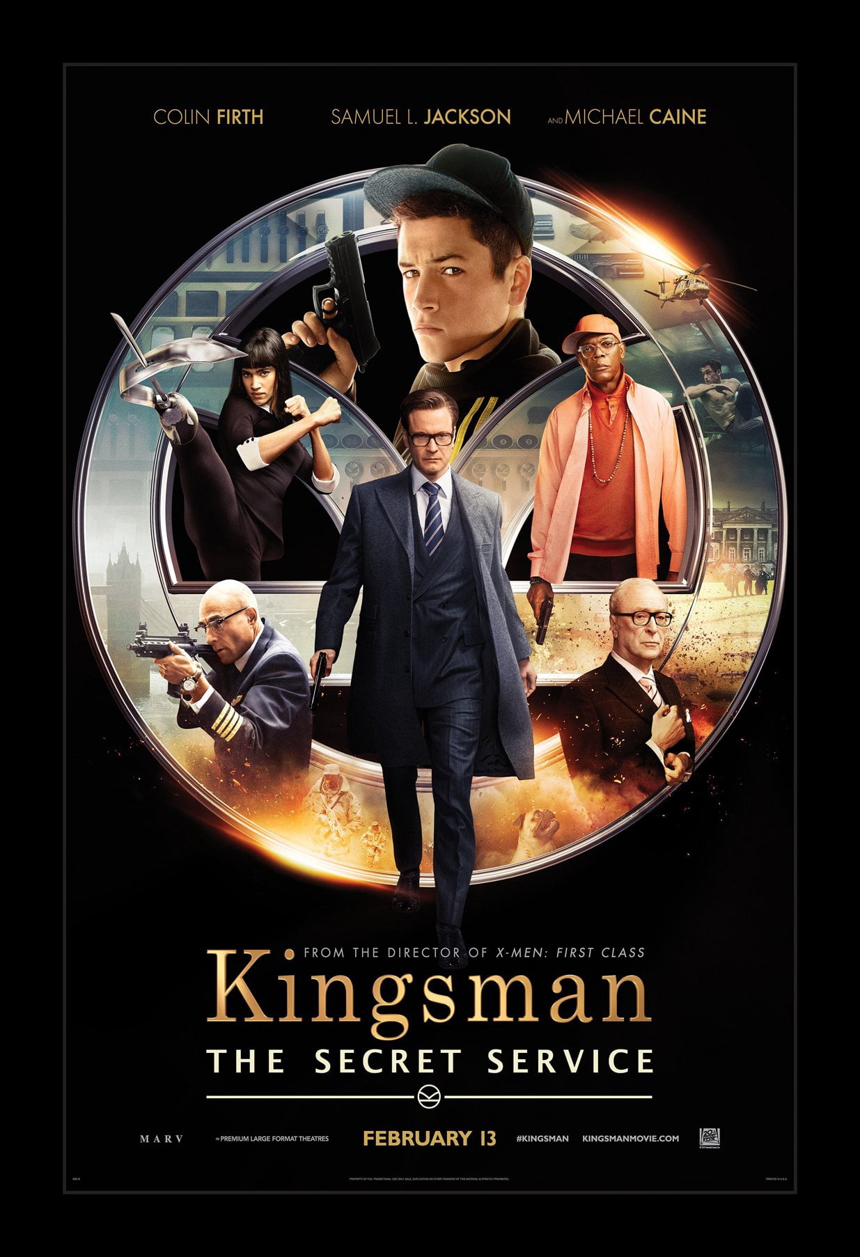 KINGSMAN: THE SECRET SERVICE 11x17 Framed Movie Poster