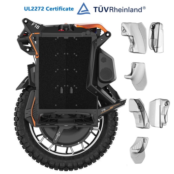 KINGSONG F18 UL2272 Electric Unicycle for Adults 75MPH 20' Off-road E-Unicycle w/ 5000W