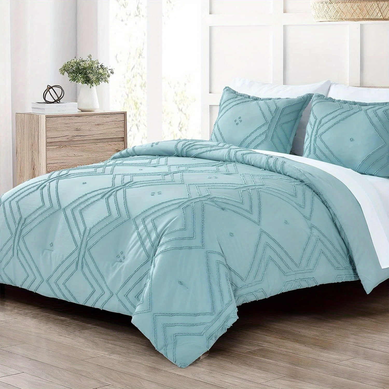 KINGSS 5 Piece BedinABag Comforter Bedding Set Twin Bed Comforter