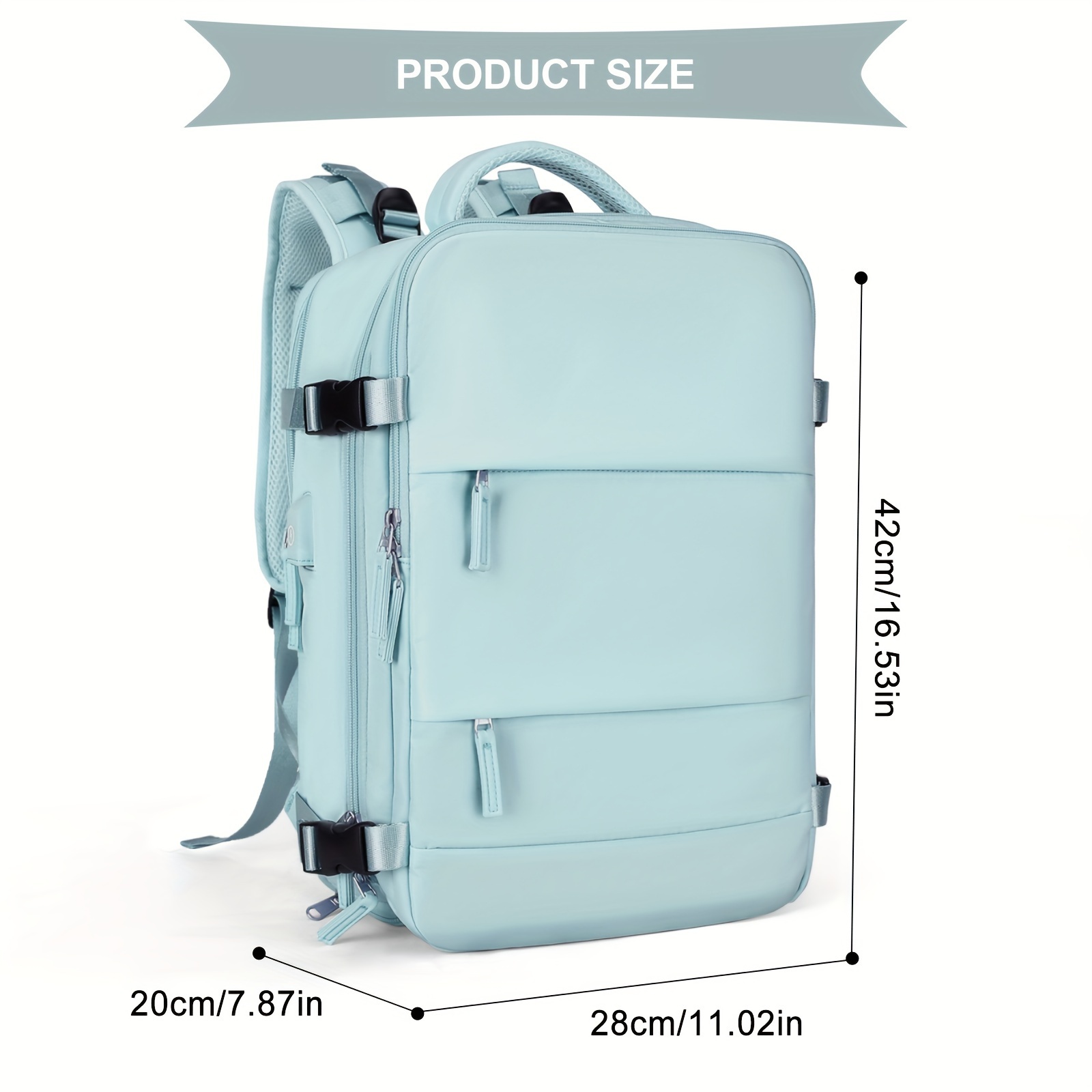 KINGSS Backpack For Women Men Carry On Backpack Flight Approved Travel ...