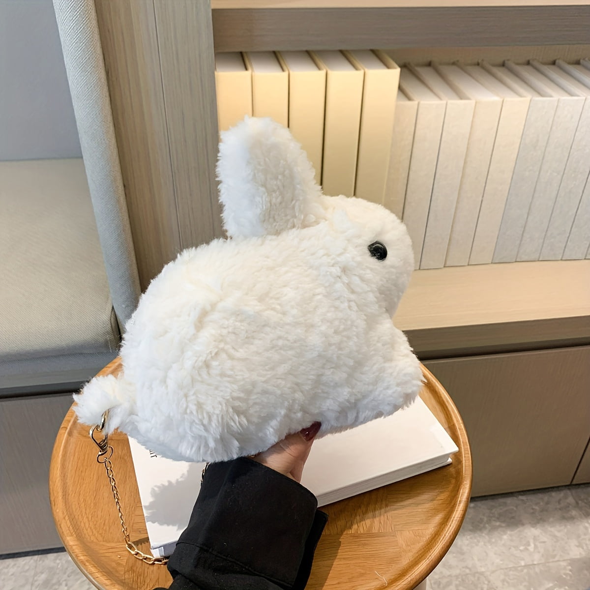 Cute Rabbit 2043 KINGSS Casual Cute Rabbit Bag Kawaii Plush Shoulder Chain Bag Women‘s ...