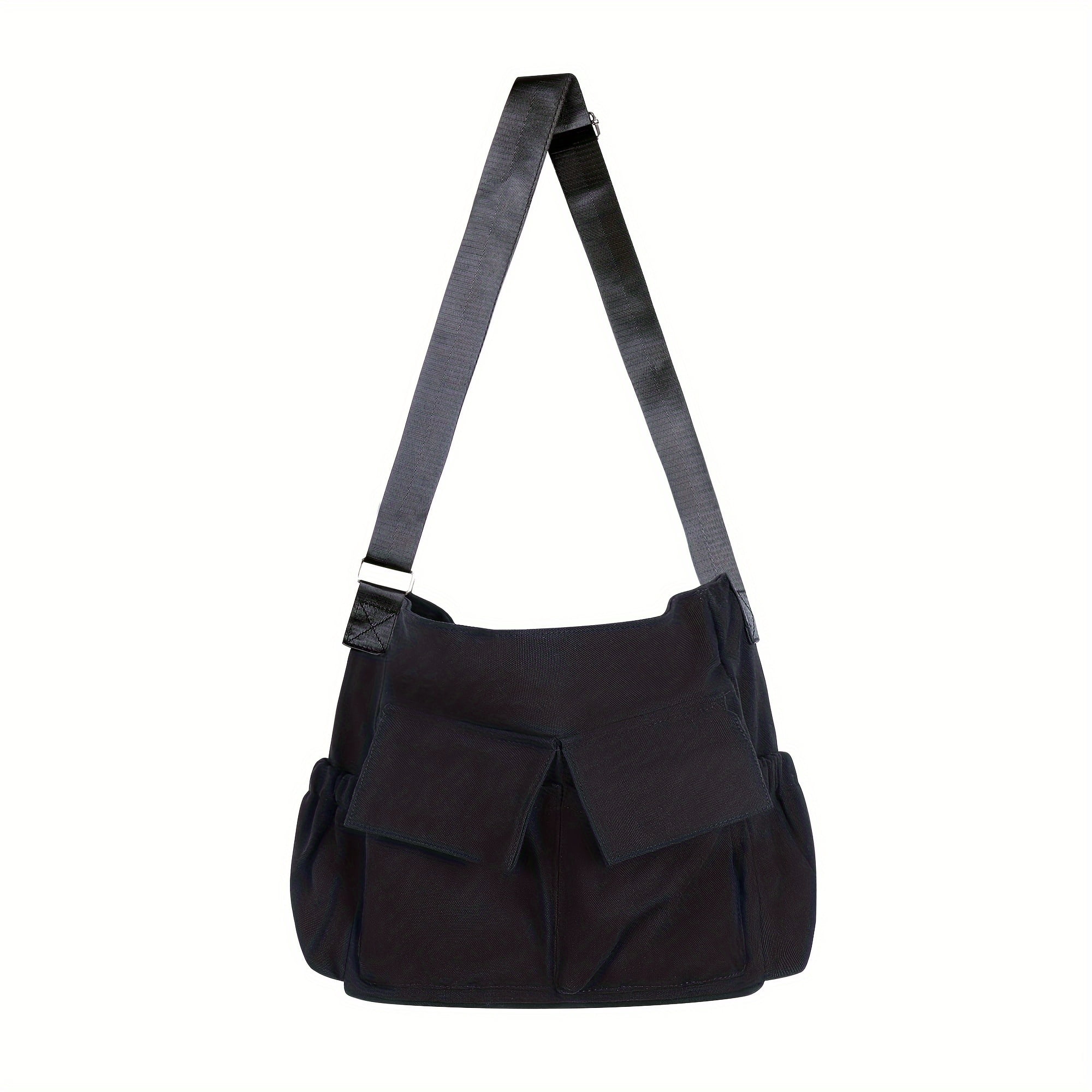 KINGSS Messenger Bag Multi Pockets Crossbody Bag Large Capacity School