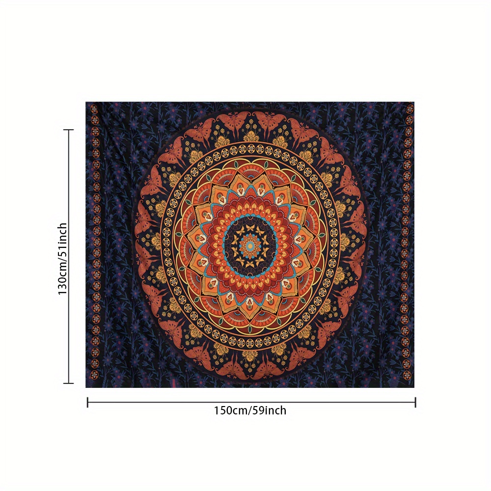 KINGSS Polyester Boho Mandala Tapestry Aesthetic Wall Hanging