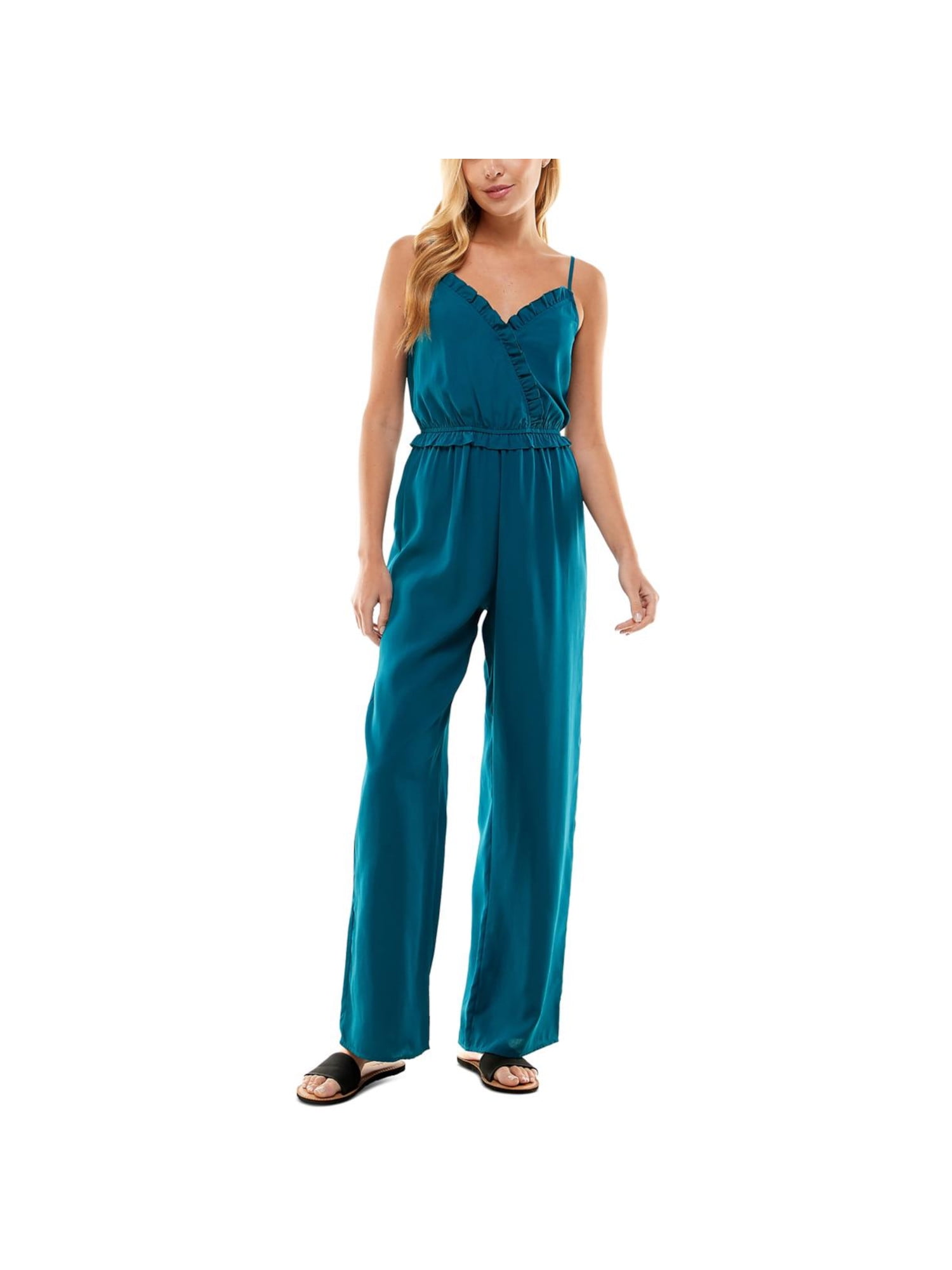 Women’s Wide Leg Jumpsuit with Adjustable Straps