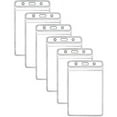 KINGSUM Vertical ID Badge Holders Sealable Waterproof Clear Plastic Holder, Fits RFID/Proximity