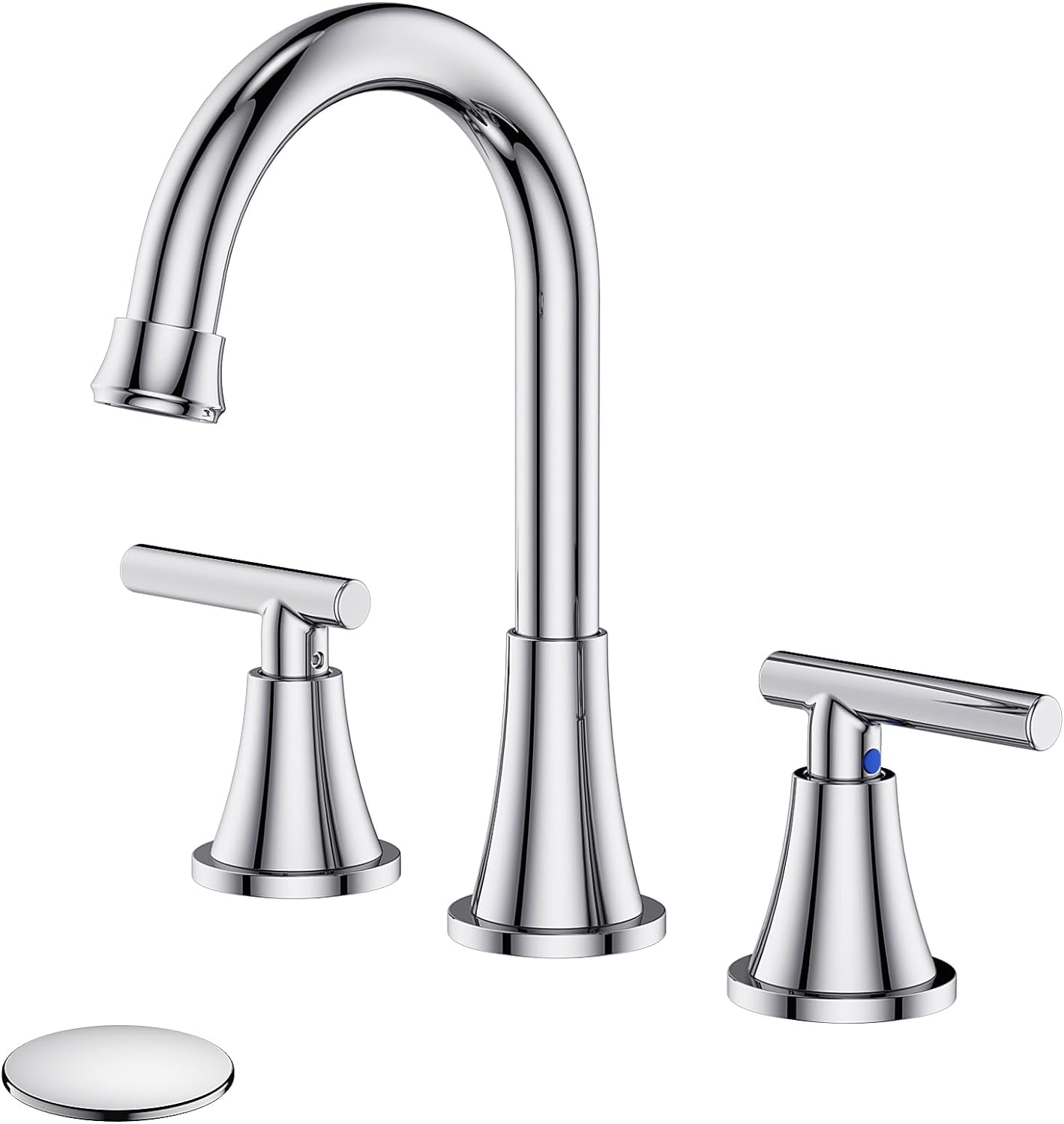 Chrome Plated Steel Faucet Spacer Over the Sink Shelf with Cutlery