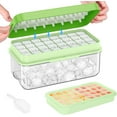 thumbnail image 1 of KINGTACK Ice Cube Tray with Lid and Bin, 32 pcs Ice Cubes Molds, Ice Trays for Freezer, with 1 tray, Ice Freezer Container, Spill-Resistant Removable Lid & Ice Scoop, for Whiskey,Cocktail, 1 of 8