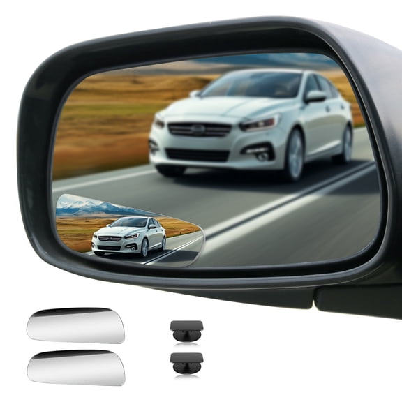 KINGWOLF 2 Pack Blind Spot Rearview Mirror Adjustable Borderless Car Rearview Mirror for General Models,Long-shaped