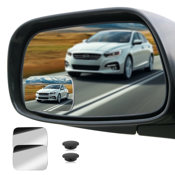 KINGWOLF 2 Pack Blind Spot Rearview Mirror Adjustable Borderless Car Rearview Mirror for General Models,Rectangle