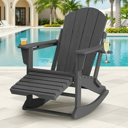 POLYWOOD Palm Coast Outdoor Adirondack in Lemon