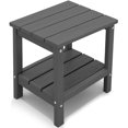 thumbnail image 1 of KINGYES Double Side Table, Adirondack End Table- Grey, 1 of 1