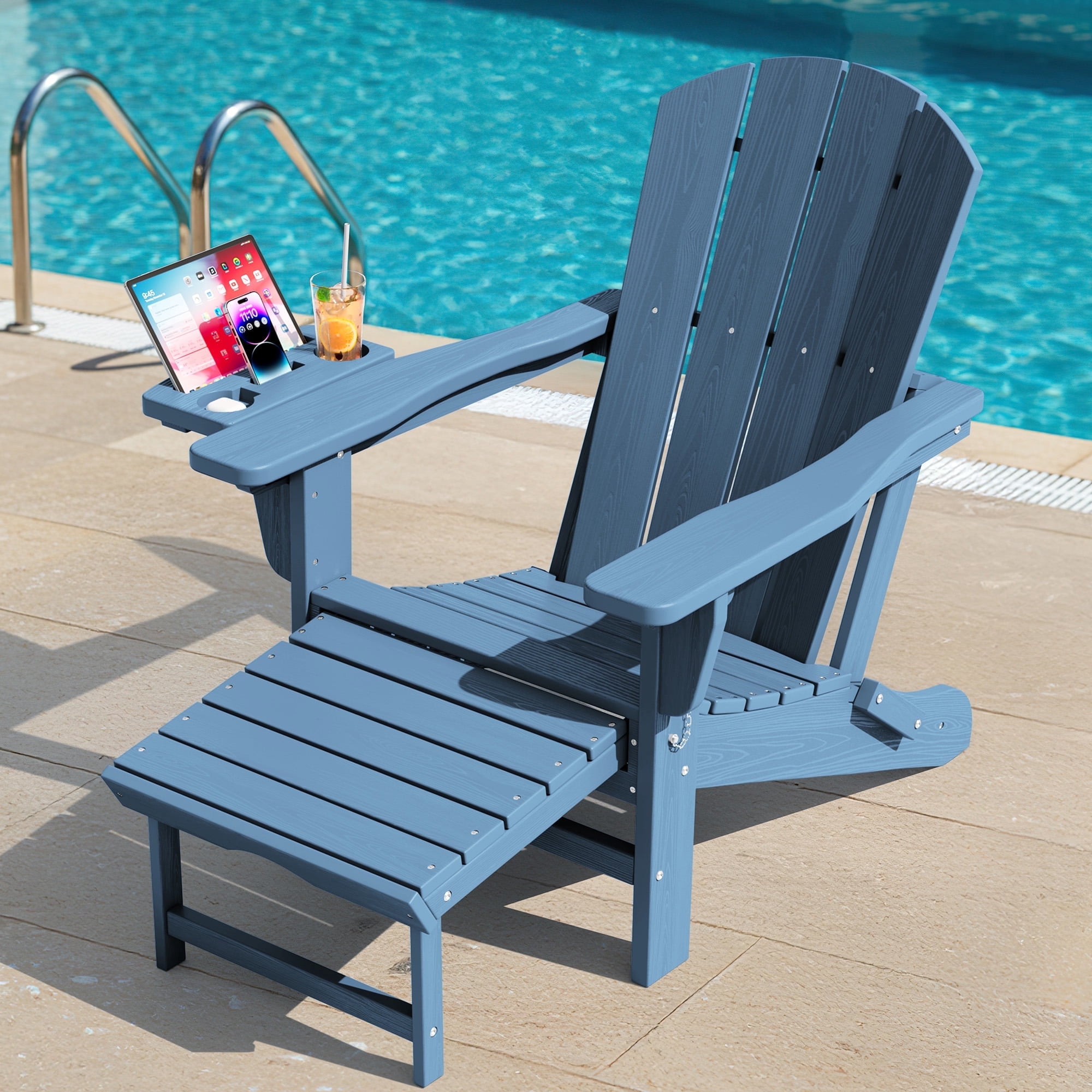 Adams Real Comfort Outdoor Resin Stackable Adirondack Chair