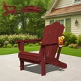 thumbnail image 1 of KINGYES Folding Adjustable Adirondack Chair, All Weather Use Reclining Adirondack Chair, HDPE Adirondack Outdoor Chair - Red, 1 of 9