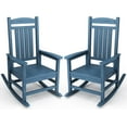 thumbnail image 1 of KINGYES HDPE Patio Rocking Chair Set of 2, Outdoor Rocking Chairs Porch Rocker for Adults, Navy, 1 of 1