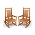 thumbnail image 1 of KINGYES HDPE Patio Rocking Chair Set of 2, Outdoor Rocking Chairs Porch Rocker for Adults, Orange, 1 of 1